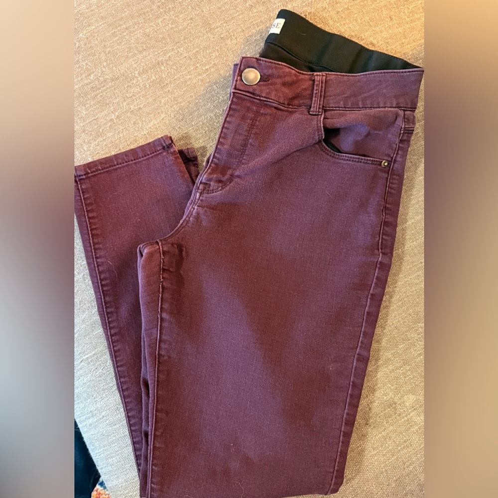 Women's Maroon Jeans